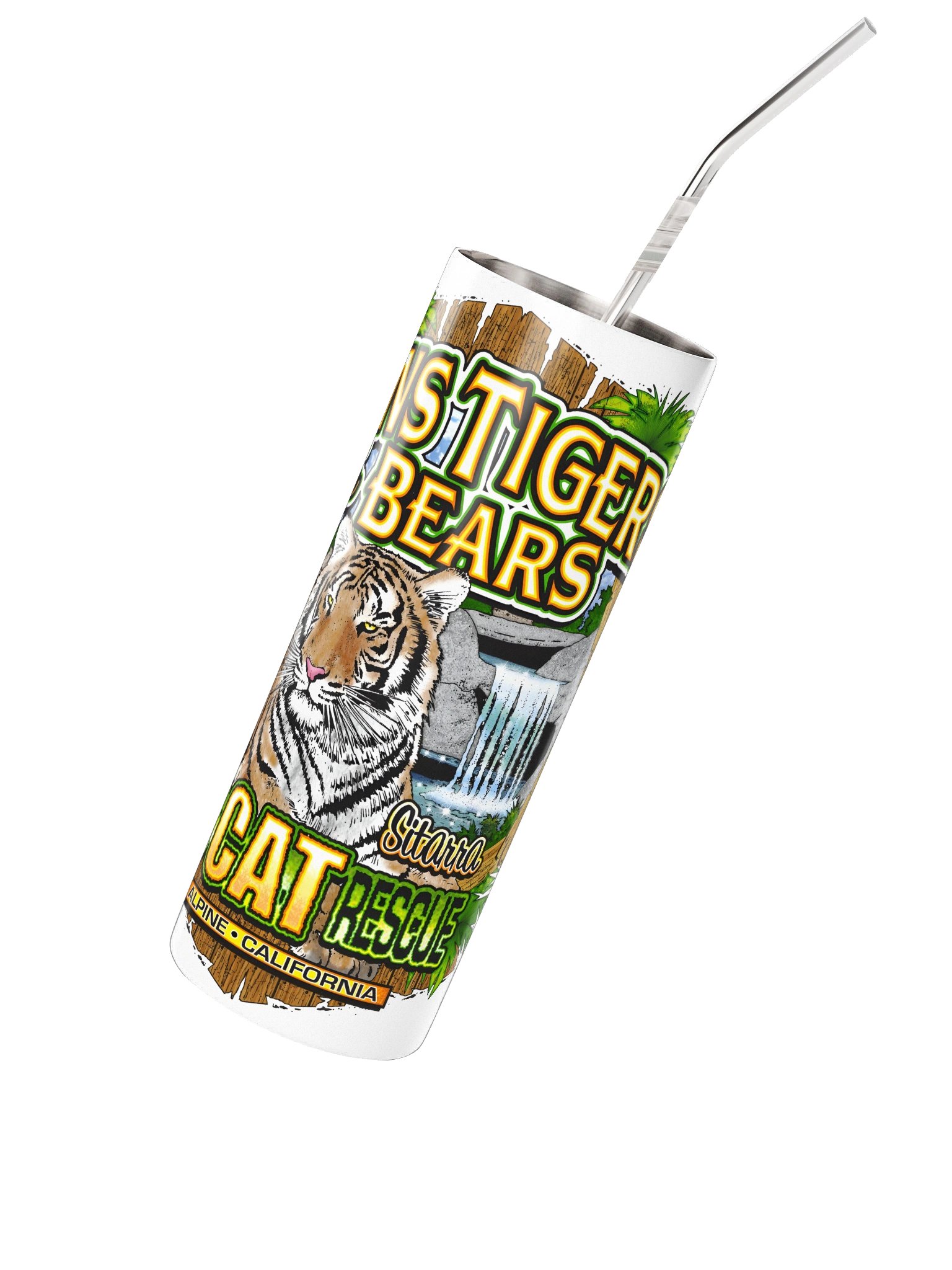 Sitarra the Tiger Steel Tumbler product image (2)