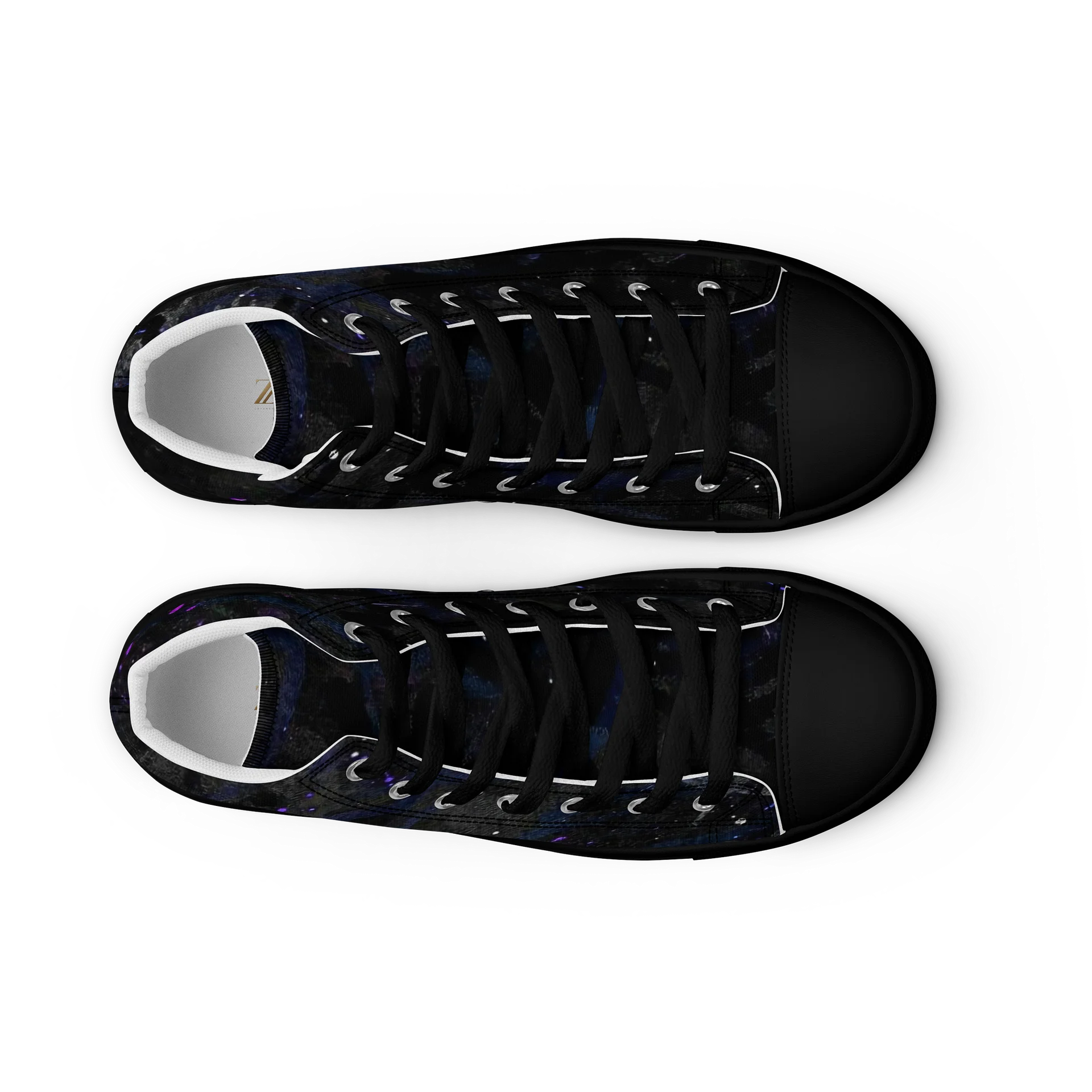 ZEVANTTE Nebula Noir High-Top Canvas Sneakers product image (9)