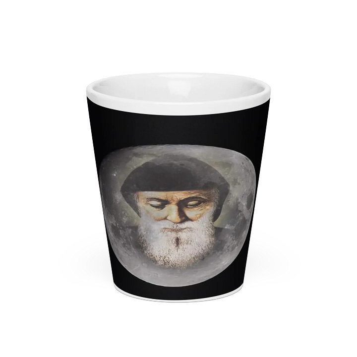 St. Sharbel Latte Mug (Globe Image) product image (1)