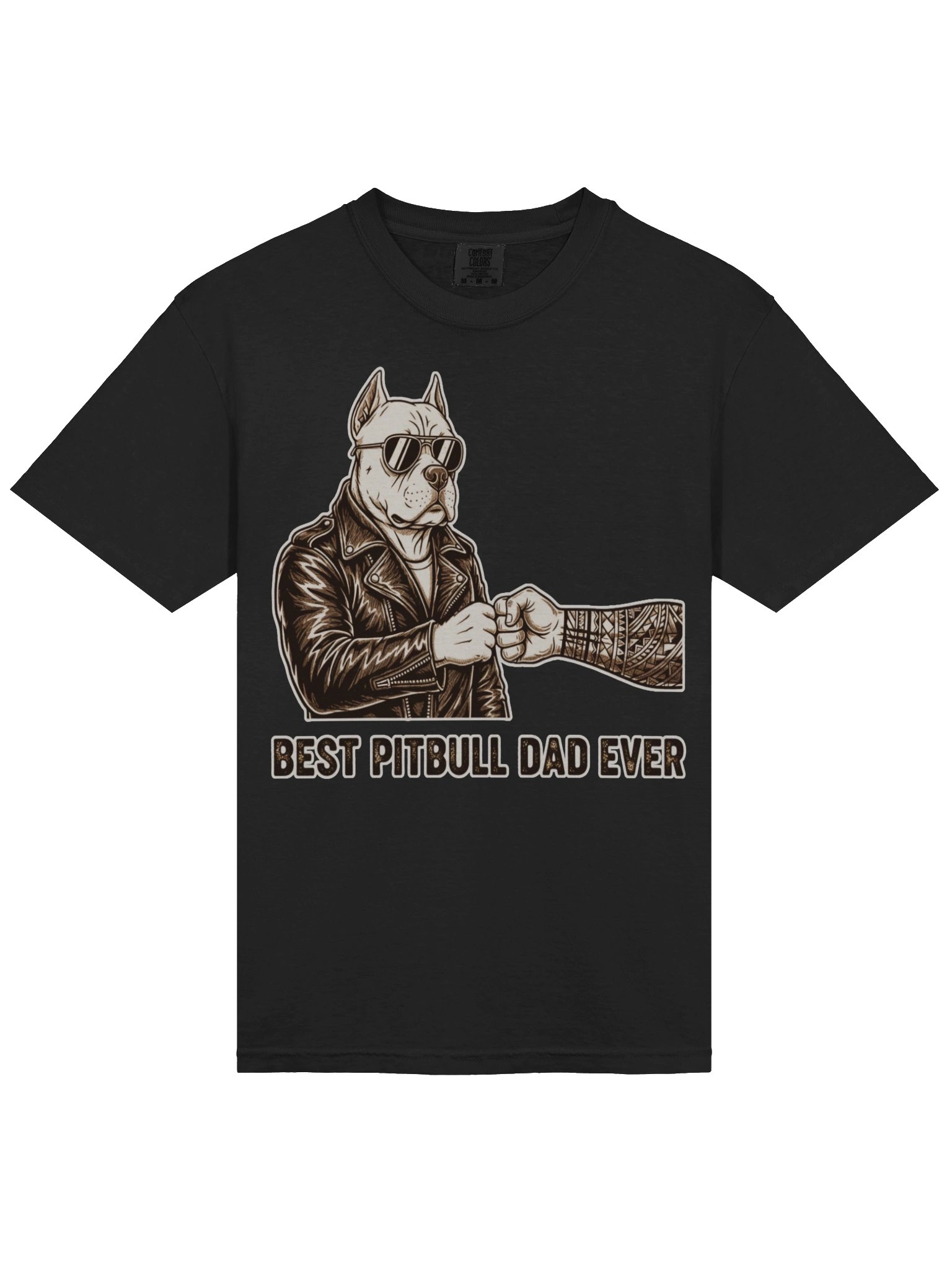 Best Pitbull Dad Fist Bump Tee product image (3)