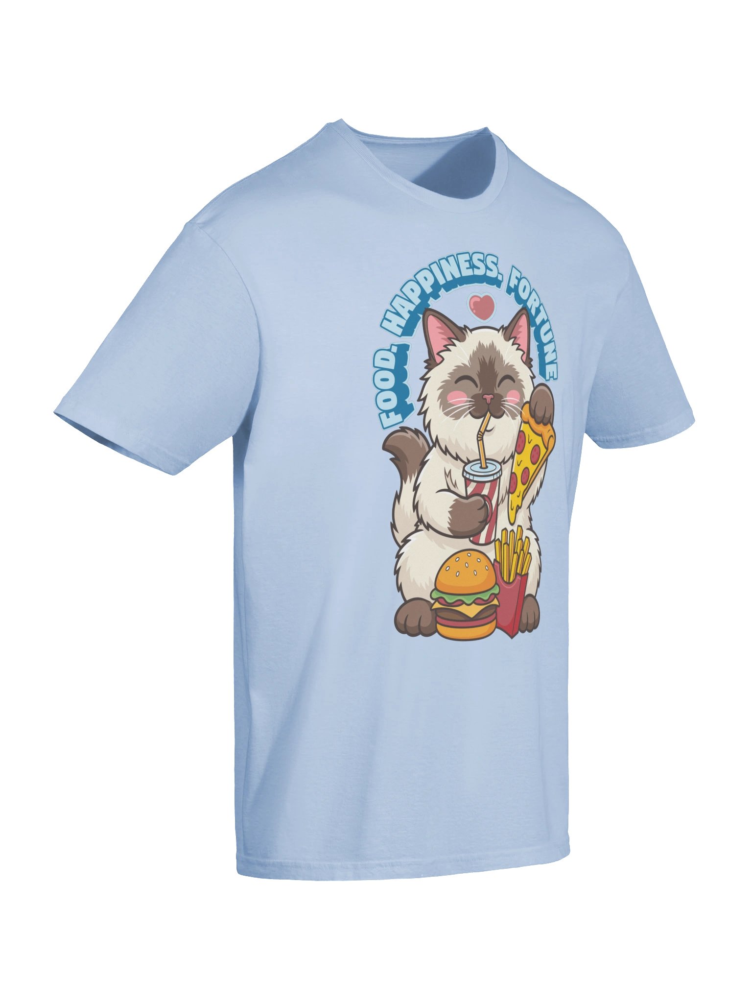 Food. Happiness. Fortune. Tee product image (7)