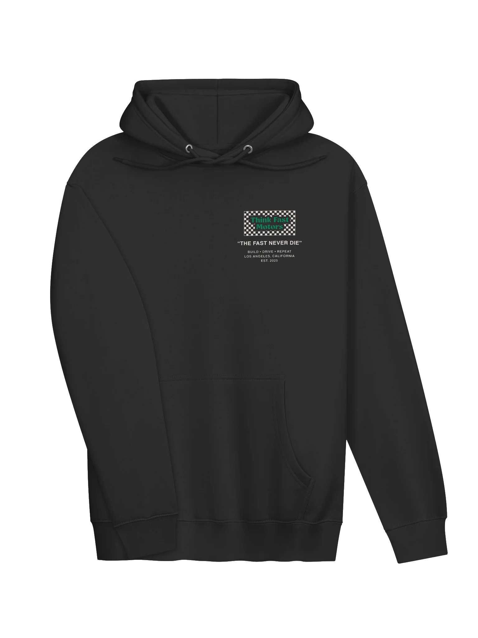 Think Fast “The Fast Never Die Hoodie” - Black product image (3)