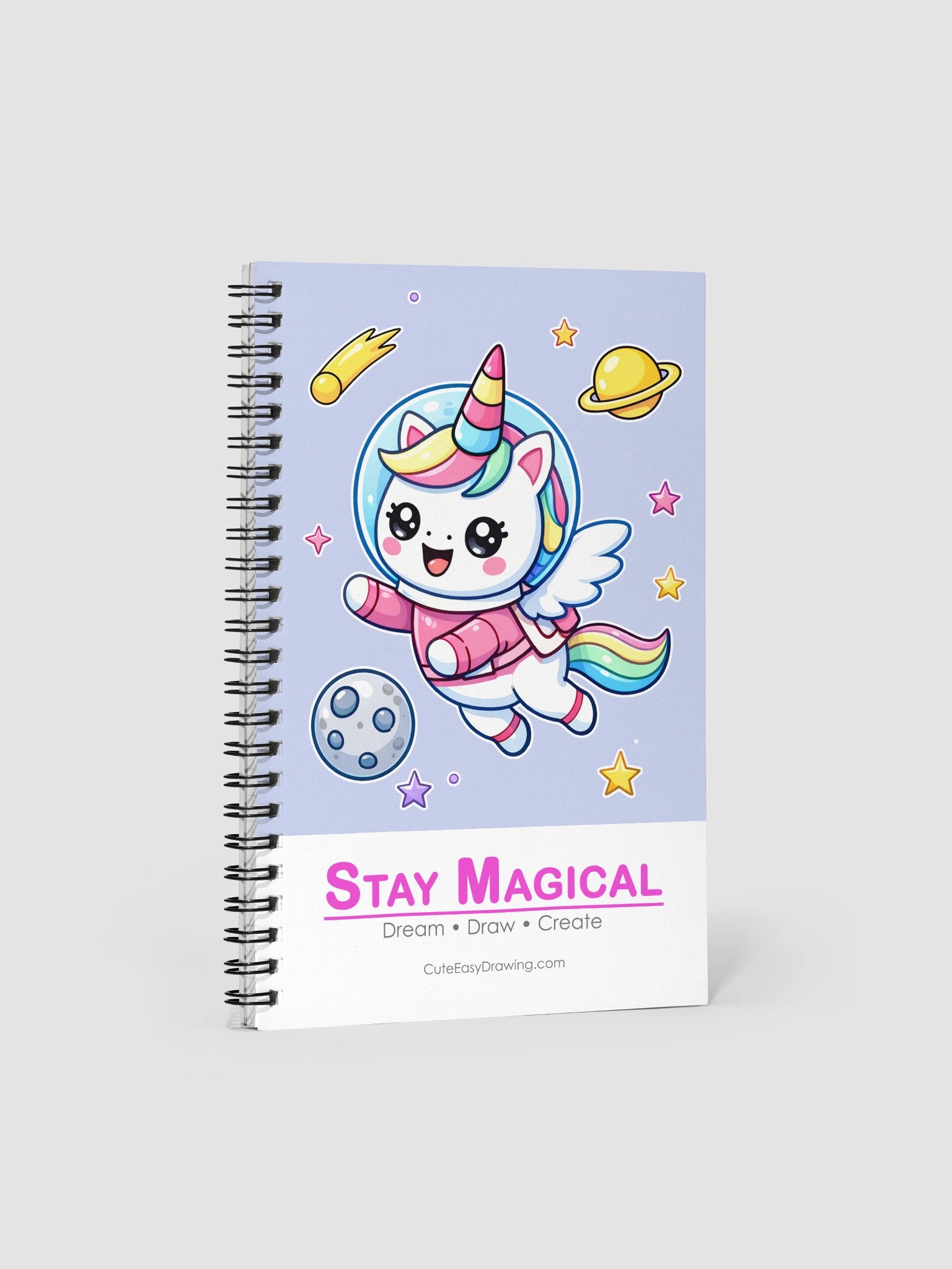 Space Unicorn Spiral Notebook product image (1)