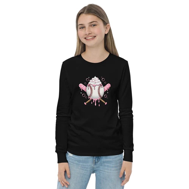 Sweet Softball Vibes Youth long sleeve Tee product image (8)
