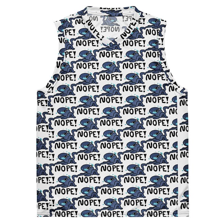 NopeTopus Emote Basketball Jersey product image (2)