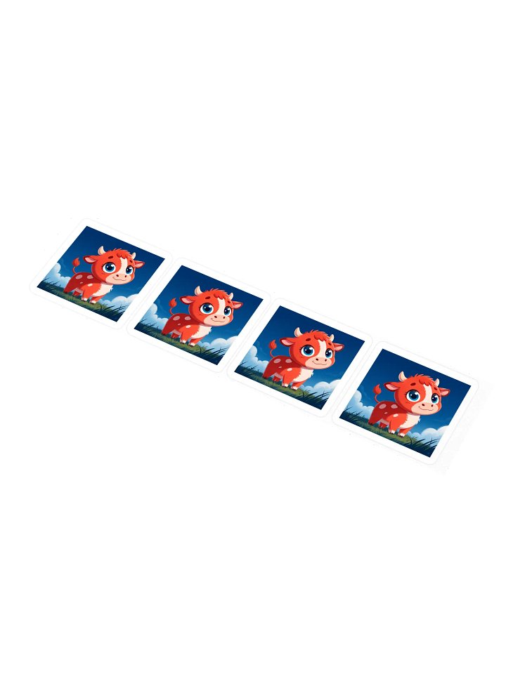Cute Cow Kiss Cut Stickers product image (1)