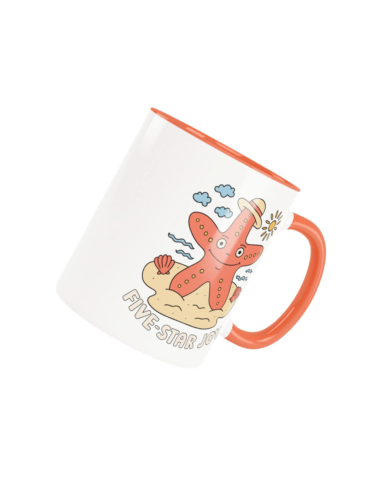 Five-Star Joy Cute Silly Funny Starfish Mug product image (4)