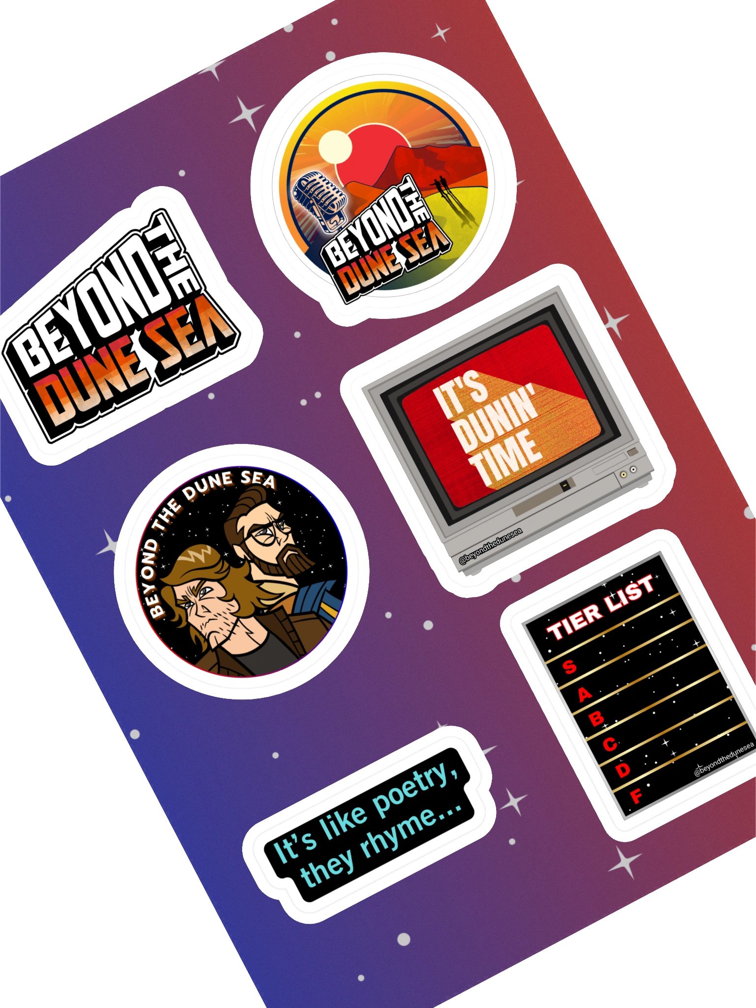 BTDS Classic Sticker Sheet product image (1)