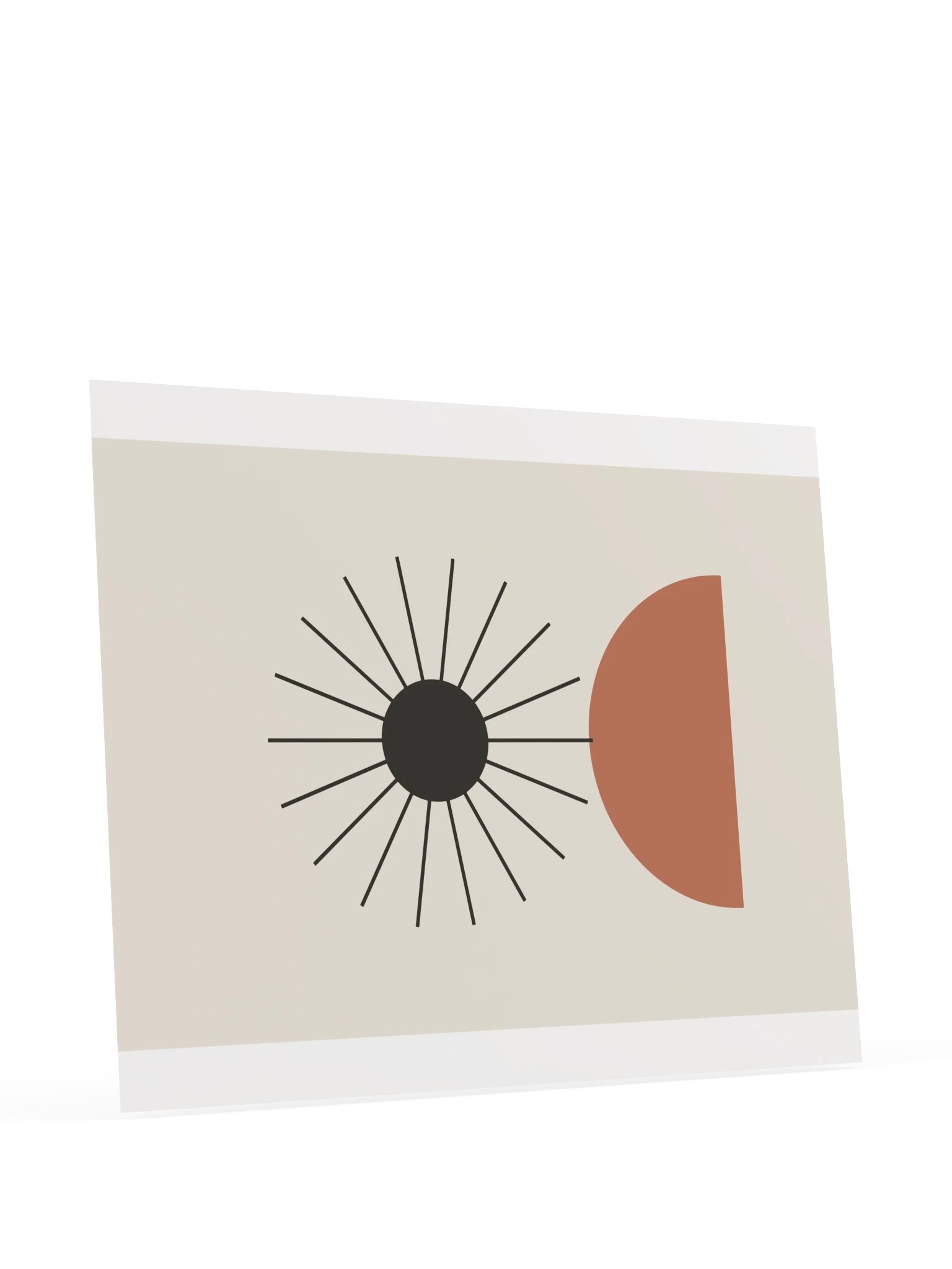 Charcoal Sun Print | Earthy Bathroom Wall Art product image (11)