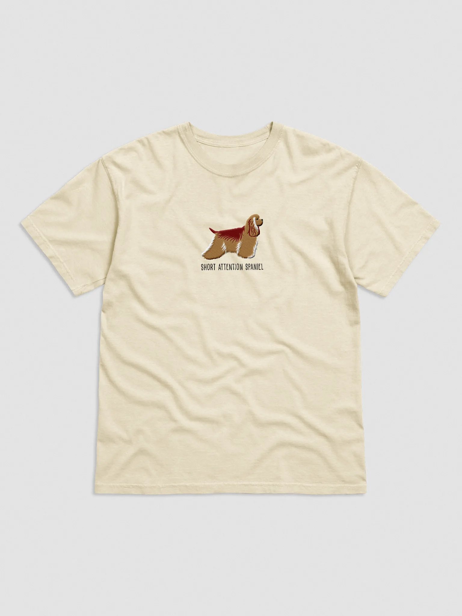 Short Attention Spaniel T-Shirt(Embroidered) of an American Cocker Spaniel product image (4)