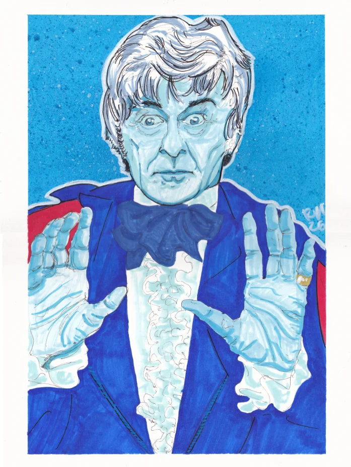 original art - John Pertwee - doctor in blue product image (1)