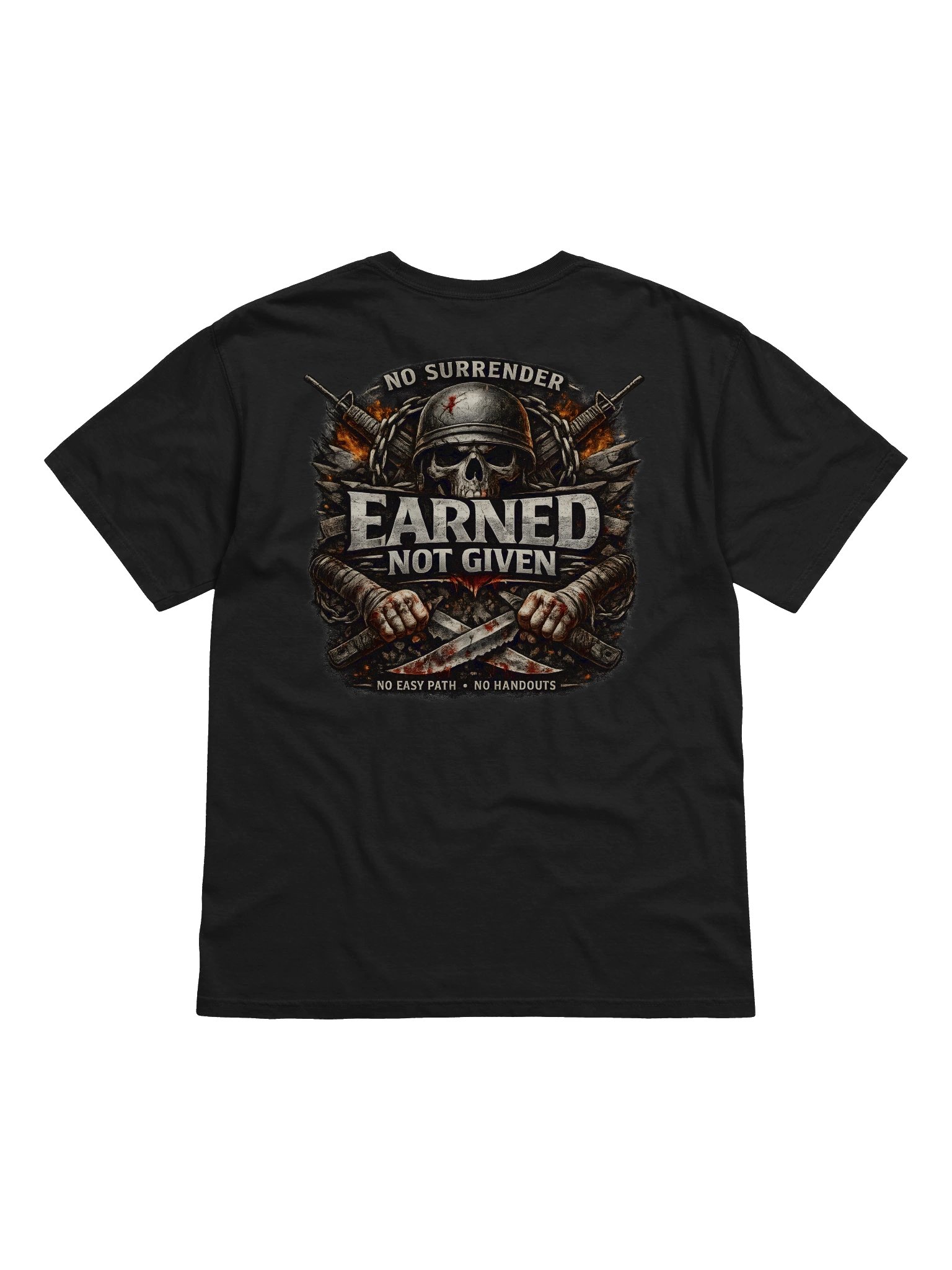 Earned not given tee product image (2)