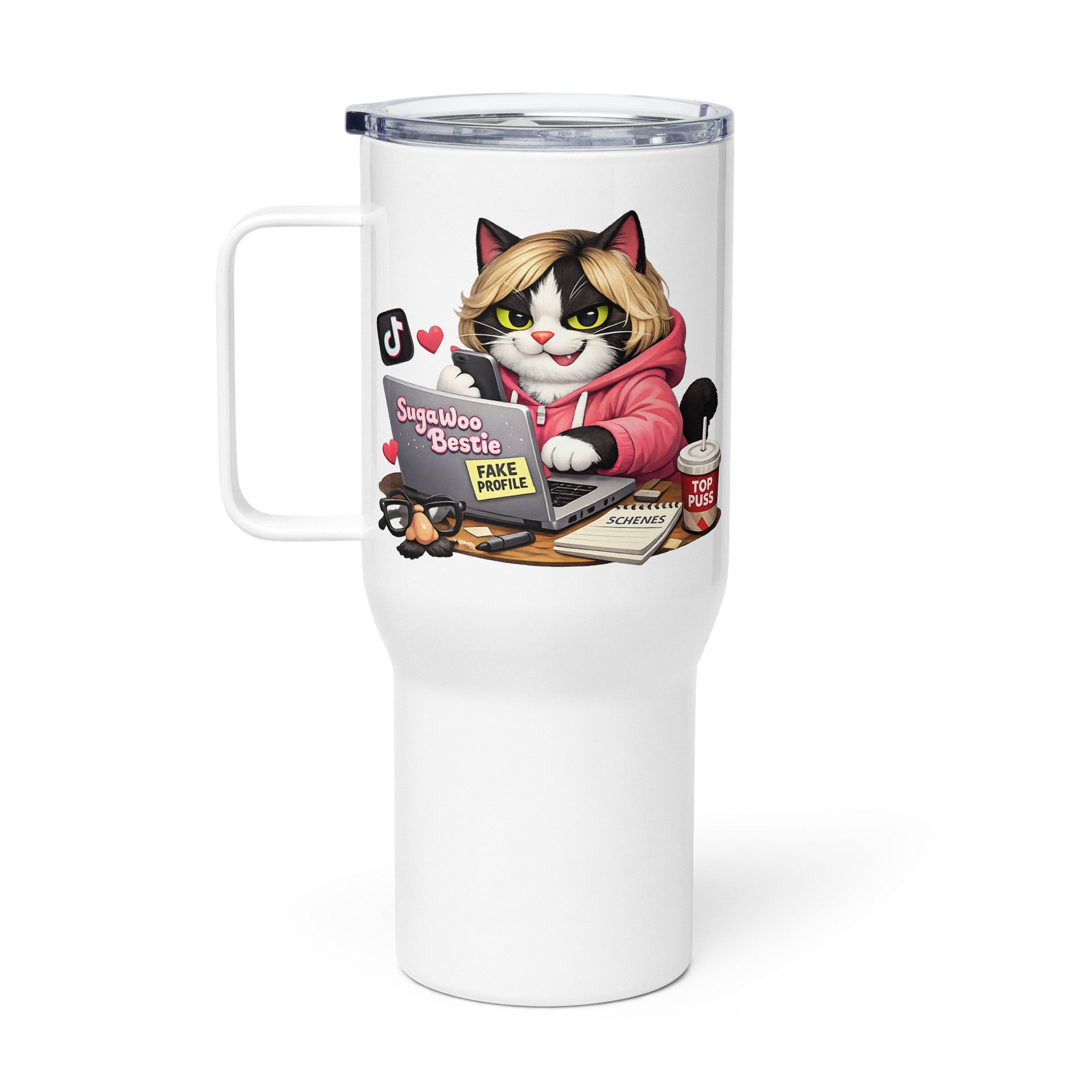 ''Suga Woo Bestie'' Travel Mug with a Handle product image (1)