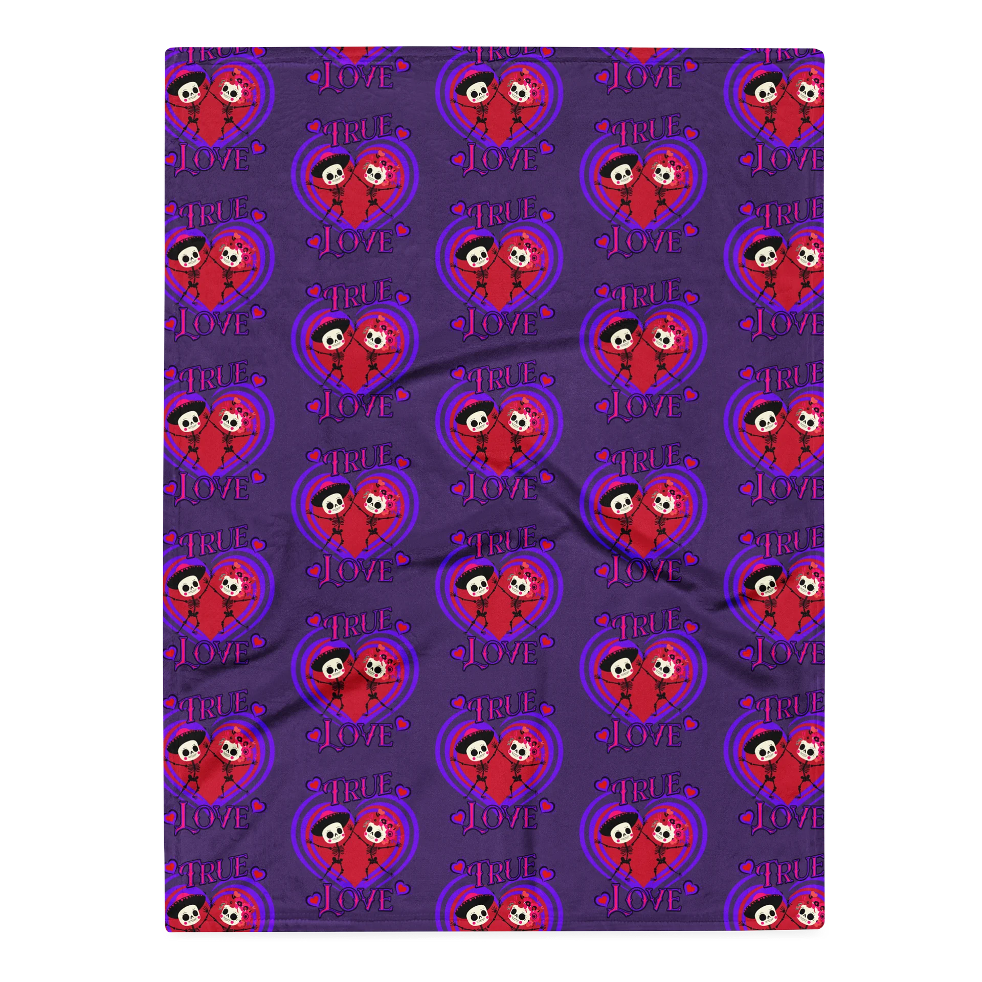 True Love Cute Skull Couple Blanket product image (5)
