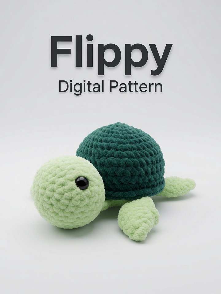 [Digital] Flippy The Turtle Pattern product image (1)