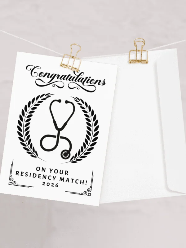 Match Day Card Congratulations Gift for Future Doctor Residency Match Present product image (8)