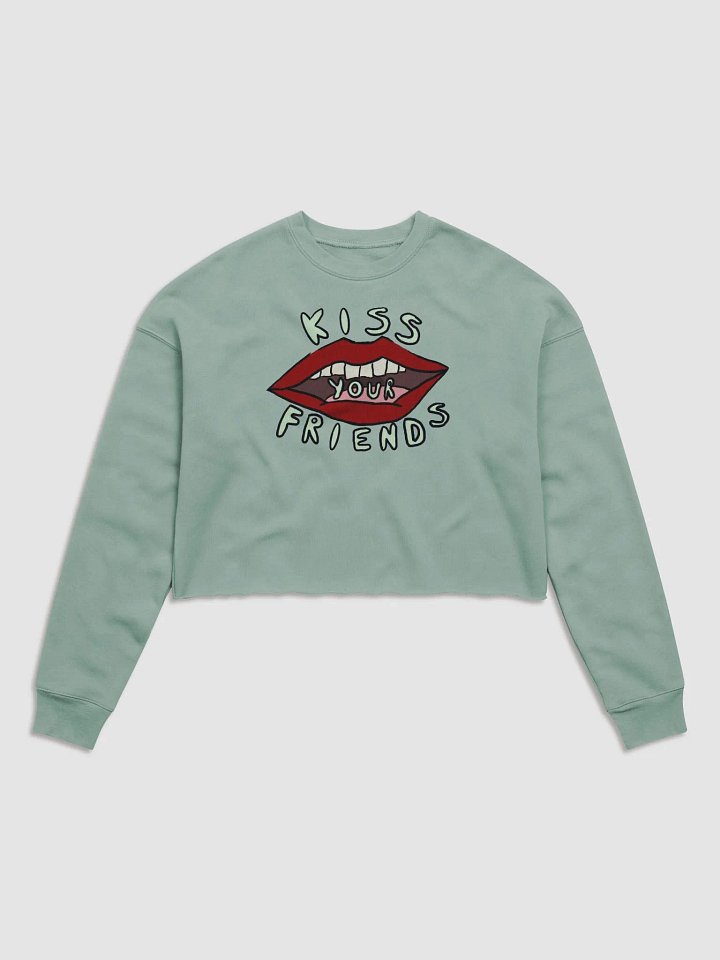 Kiss Your Friends Cropped Sweatshirt product image (2)