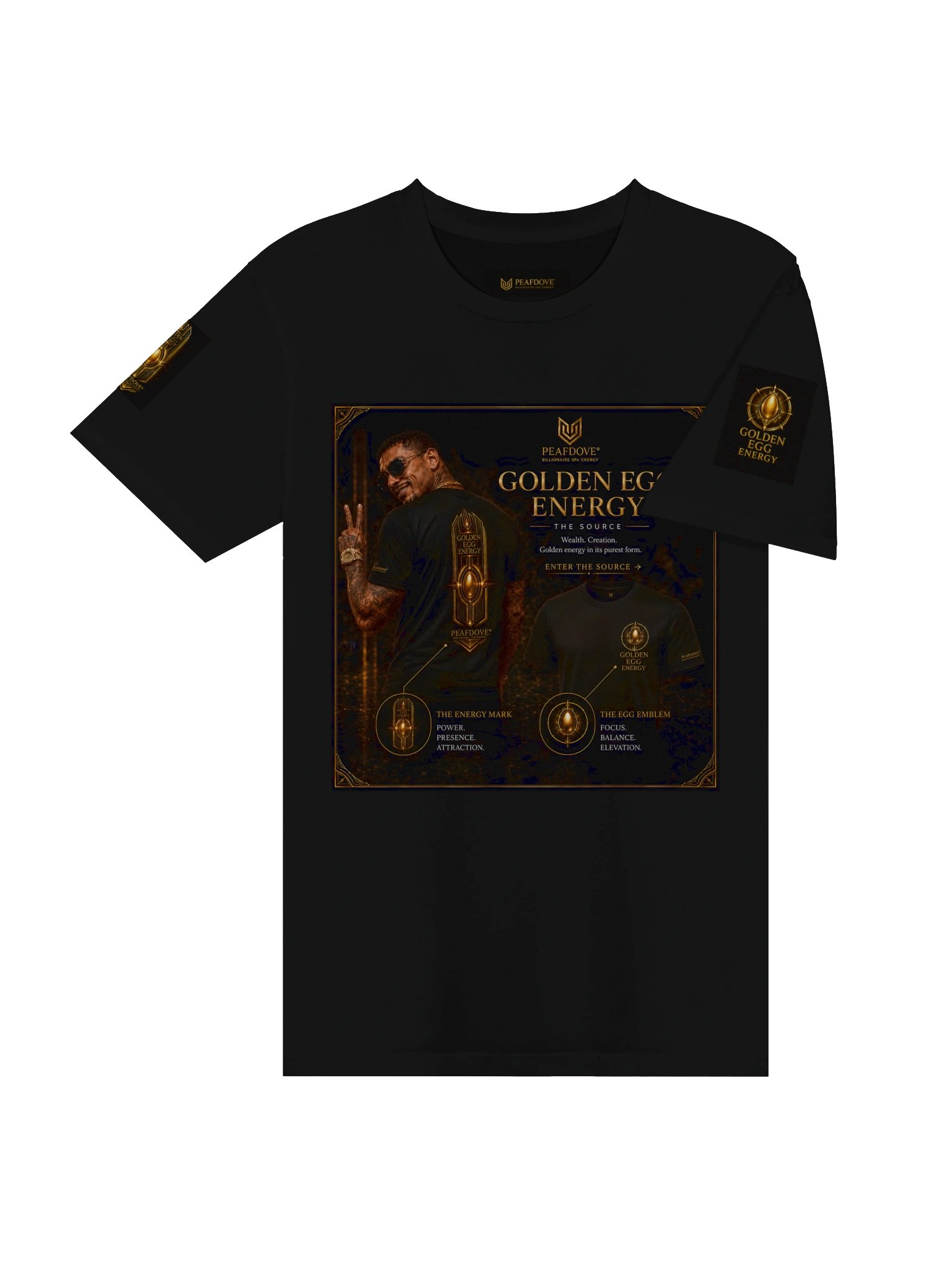 PEAFDOVE® THE SOURCE — Golden Egg Energy Shirt product image (4)