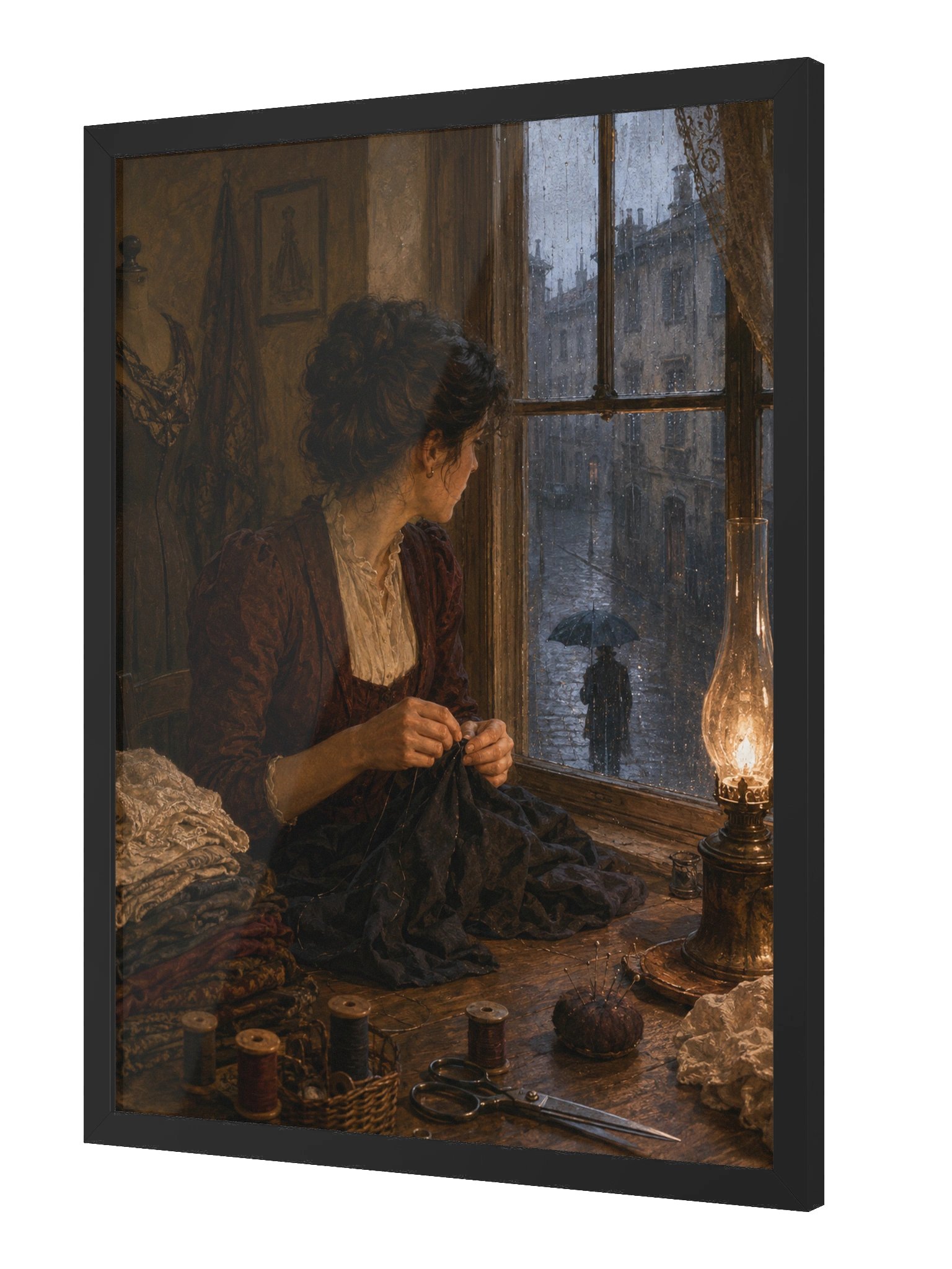 La Finestra della Sarta — Framed Matte Art Print product image (4)