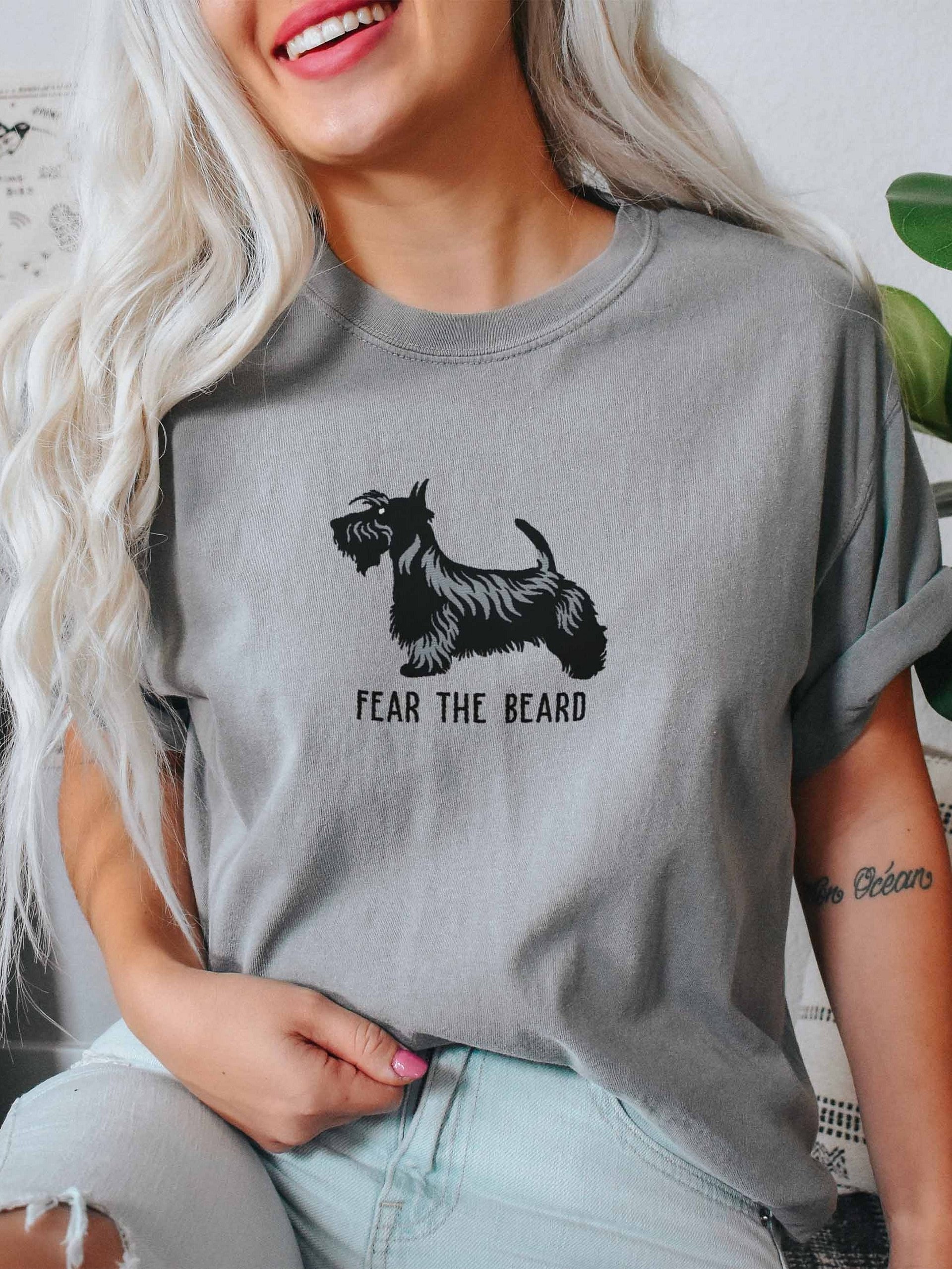 Fear the Beard T-Shirt(Embroidered) of a Scottish Terrier product image (2)