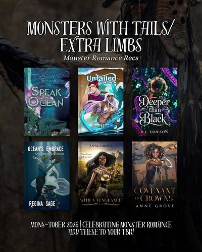 It's Monstober! And today we're celebrating monsters with tails/extra limbs 😌 If you like a love interest with a little bit ✨...