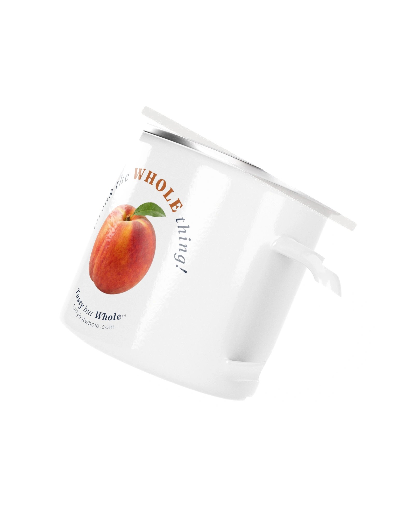 Drink the Whole Thing Enamel Mug product image (3)