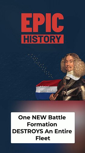 Witness tactical genius in action! 🔥 Admiral Obdam's Dutch fleet relied on traditional boarding tactics, but the Duke of York...