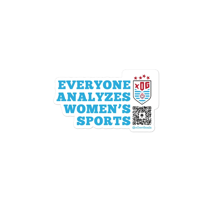 Everyone analyzes women's sports sticker product image (2)