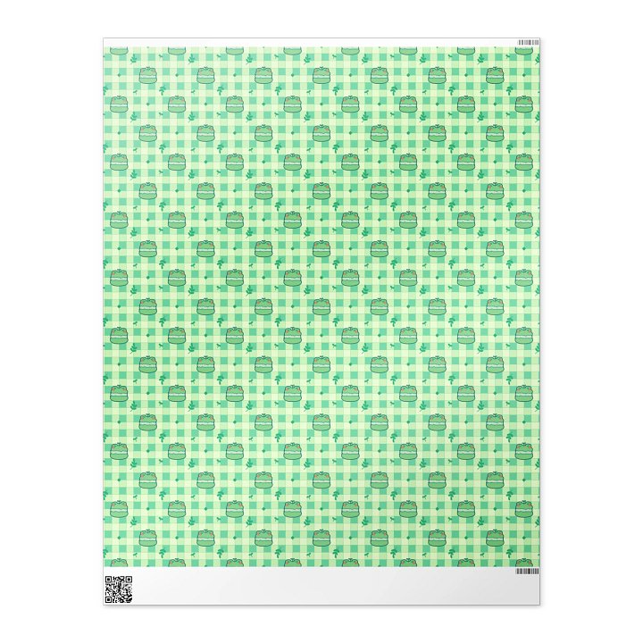 Froggy Macaron Wrapping Paper product image (2)