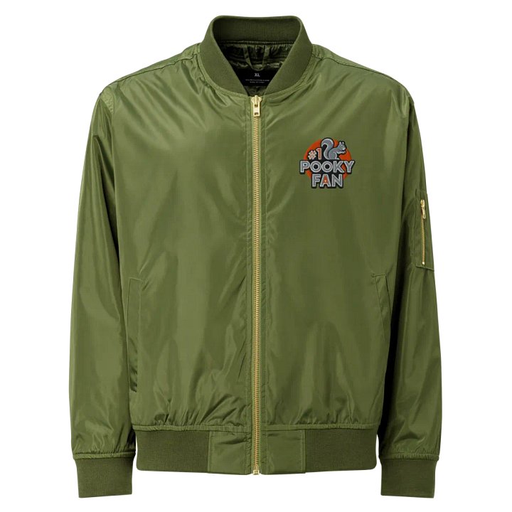embroidered Pooky's #1 Fan Recycled Bomber Jacket product image (1)
