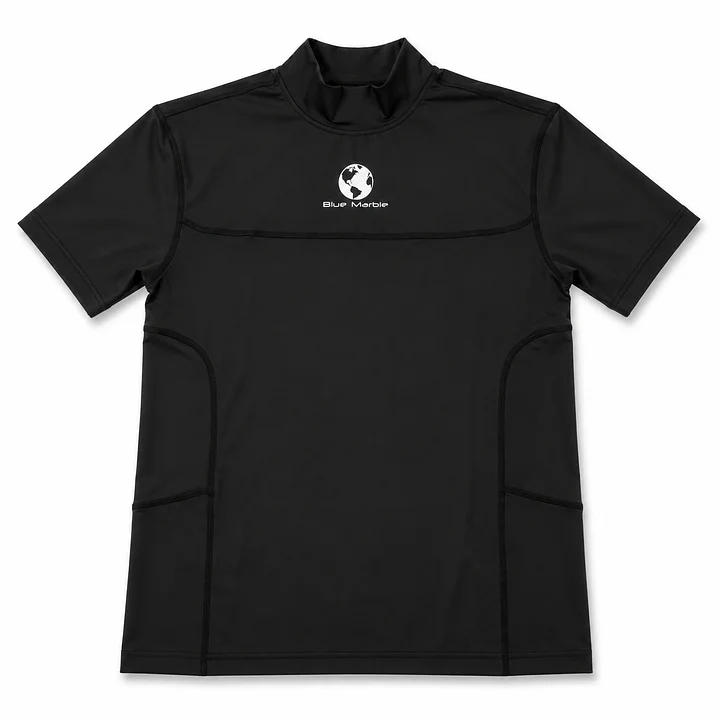 Blue Marble Elite Performance Black Compression Turtle Neck Tee product image (1)