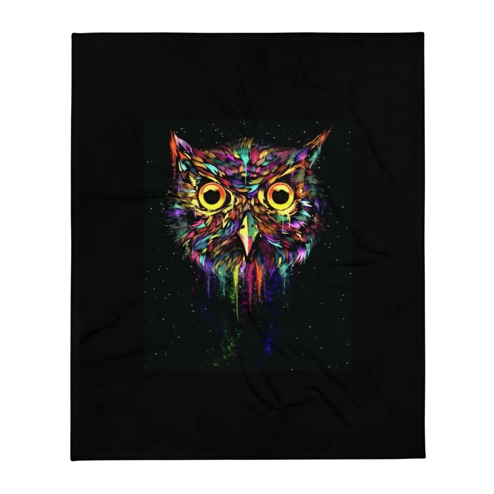Drippy Owl Blanket - Black product image (2)