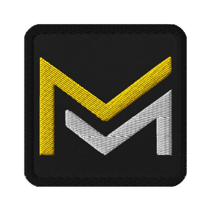 Square embroidered patch product image (1)