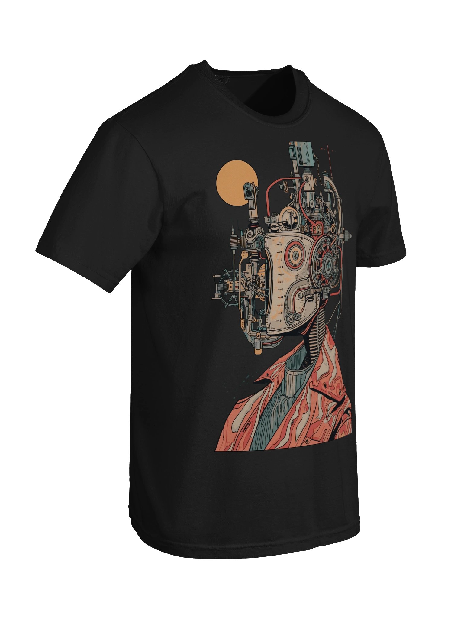 Retro Cyborg Profile Heavyweight T-Shirt product image (4)