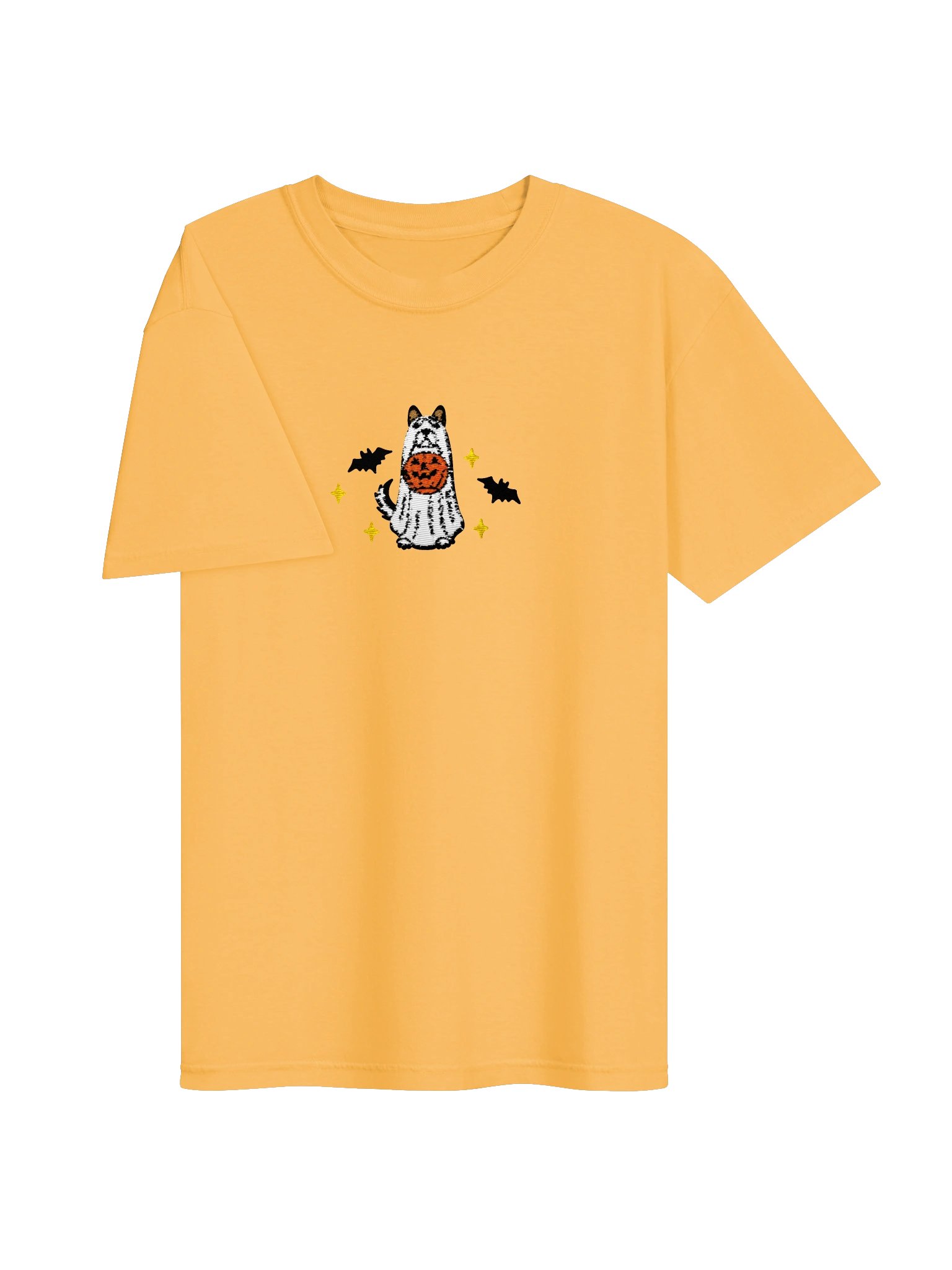 Halloween Siberian Husky(Black & White) Embroidered T-Shirt product image (35)
