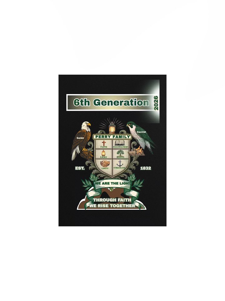 Vibrant Matte Poster Crest 6th Generation Keepsake(frame not included)Print for Perry Family| Special Edition product image (1)