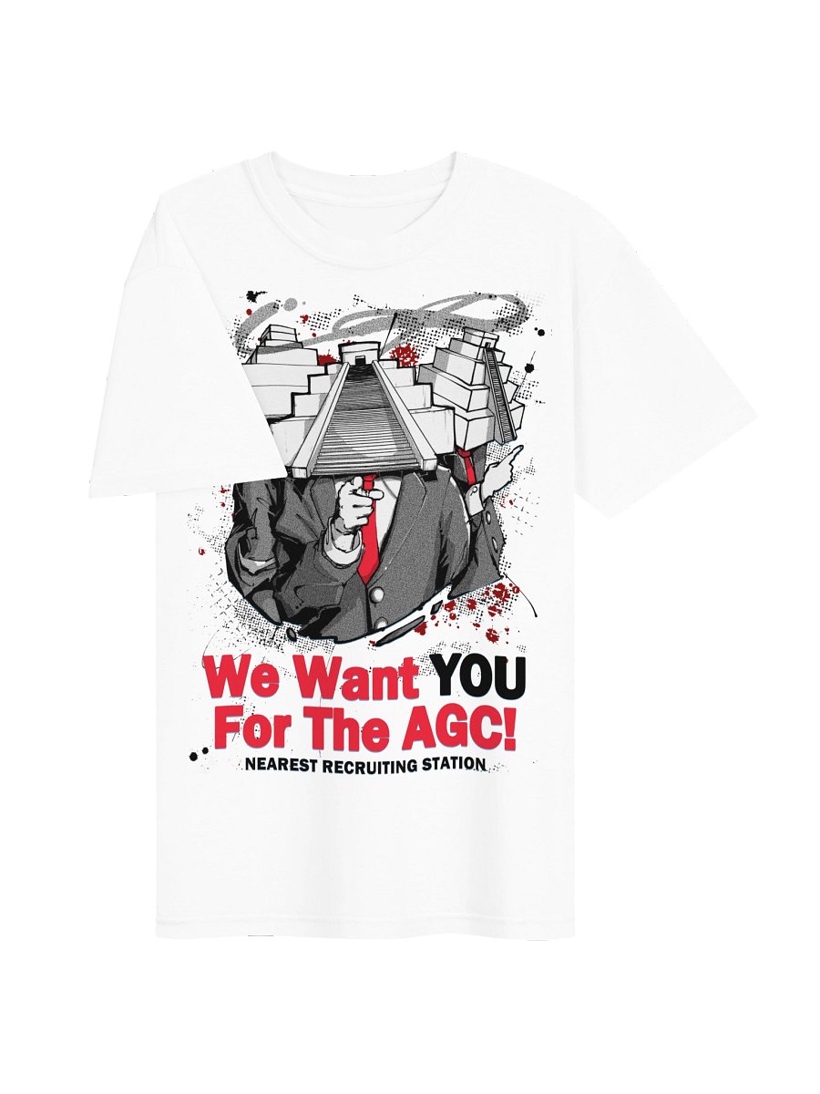 AGC RECRUIT TEE WHITE product image (3)