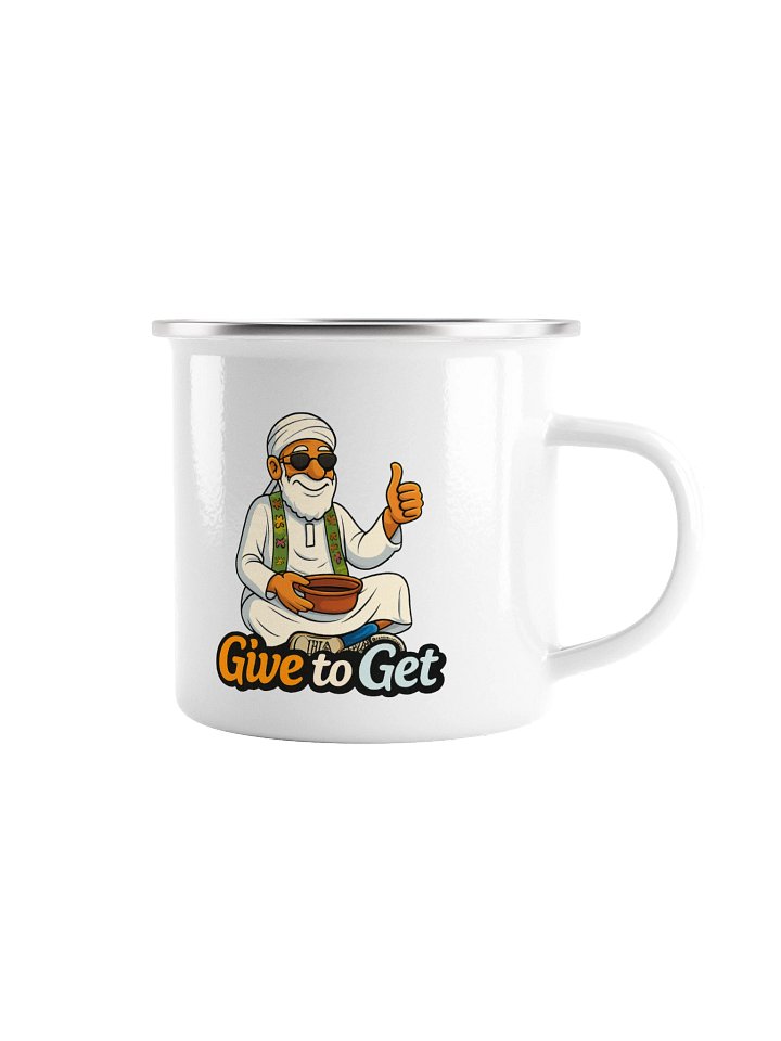 Give to Get Enamel Mug product image (1)