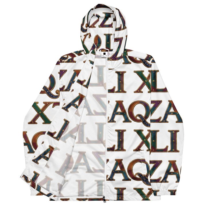 XZAQLI Men's Ivory Monogram Windbreaker product image (1)
