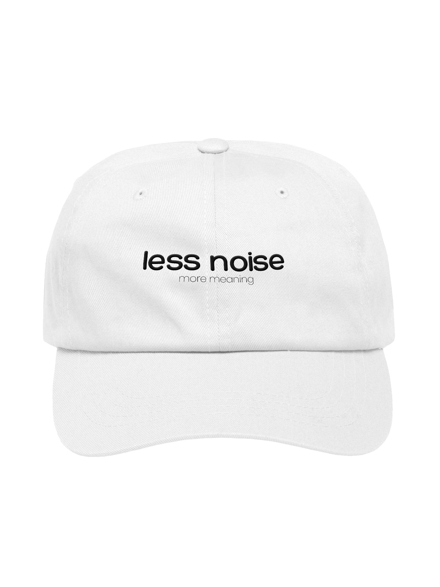 Yupoong Classic White - Less Noise. More Meaning. product image (1)