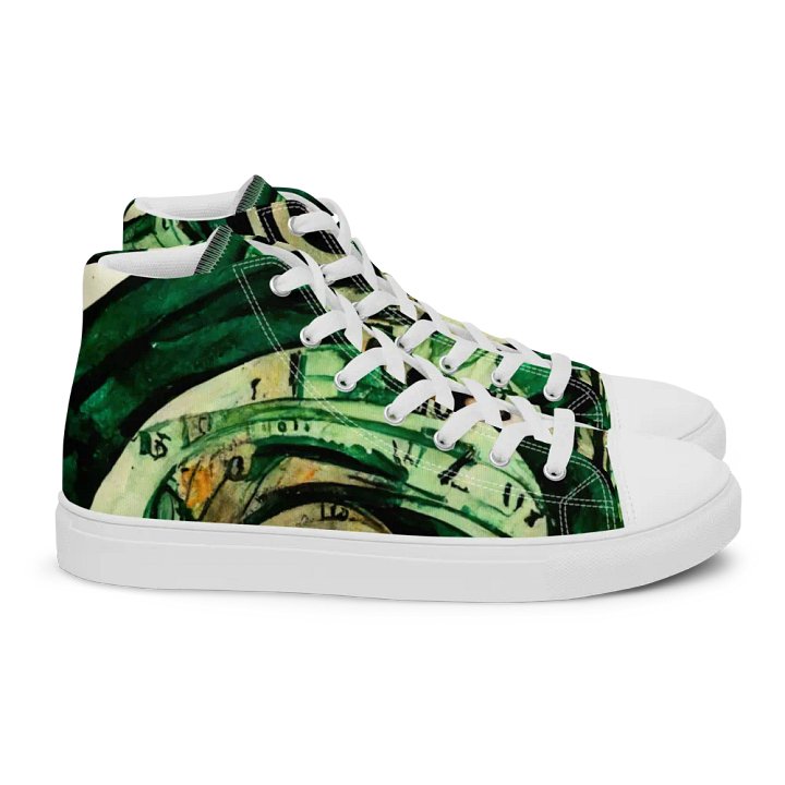 Spiral Clock Women's canvas High Tops product image (2)