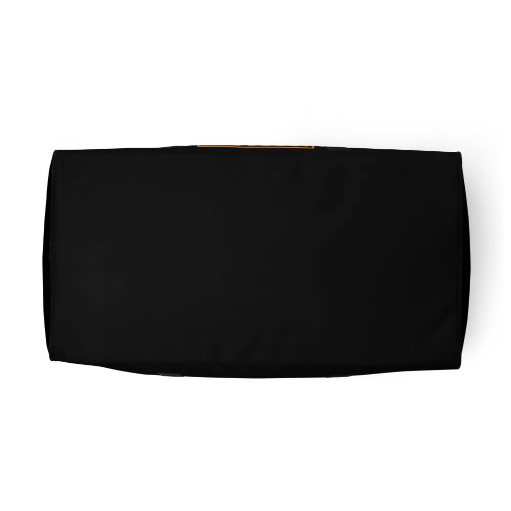 Caution Heavy Lifter Ahead-Barbell Zone Duffle Bag (Black) product image (8)