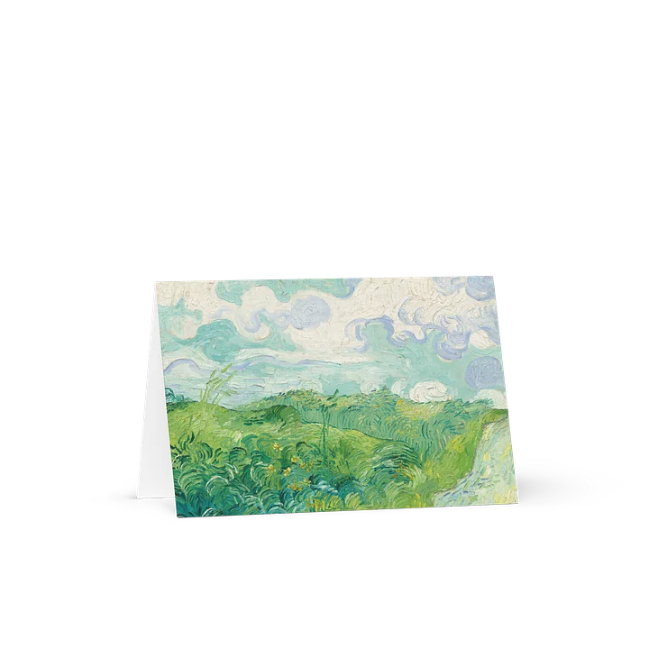 Green Wheat Fields, Auvers (Vincent van Gogh) Greeting Card product image (2)