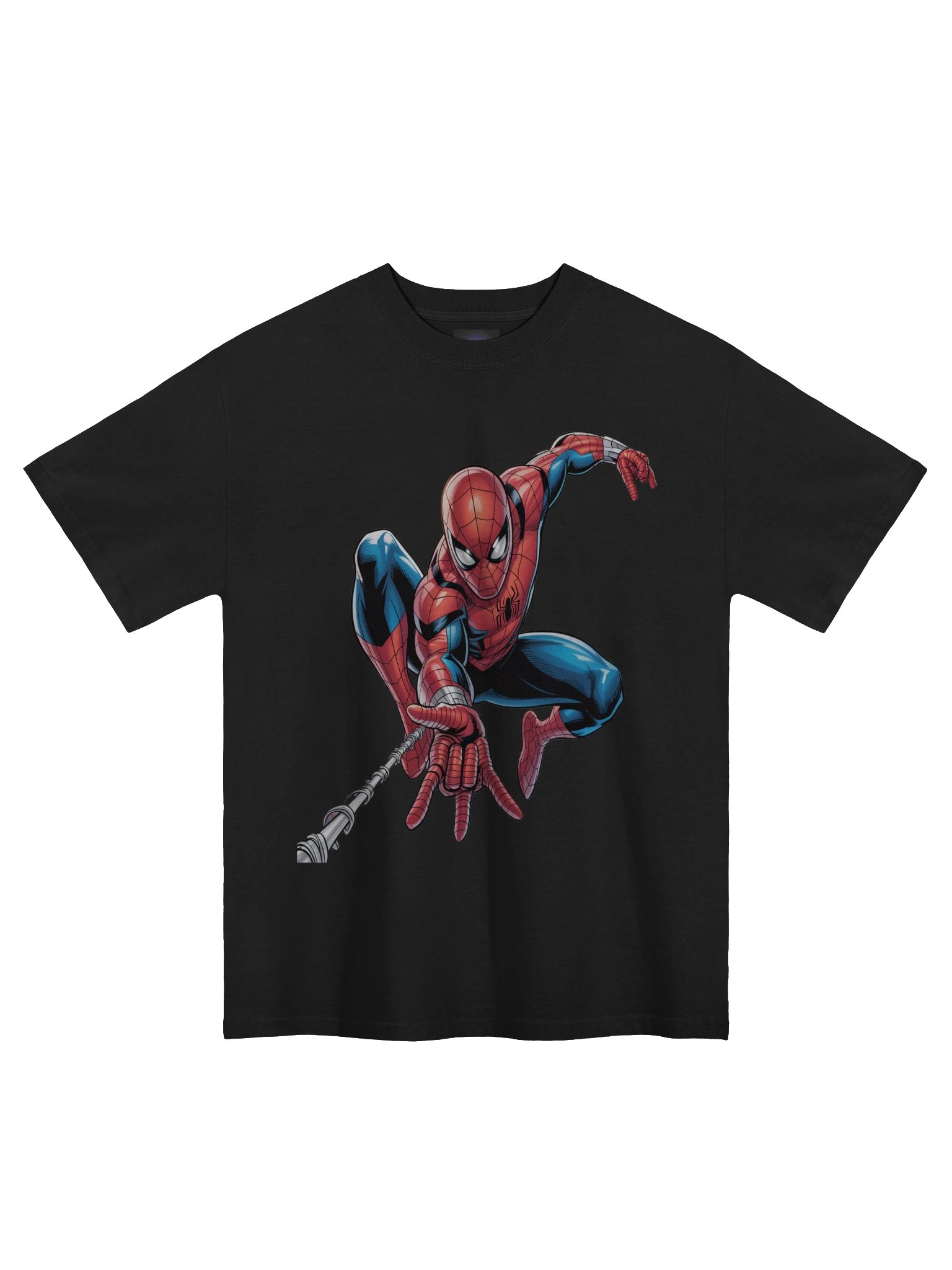 Spider-Man Web Shadow Leap Oversized Faded T-Shirt product image (3)