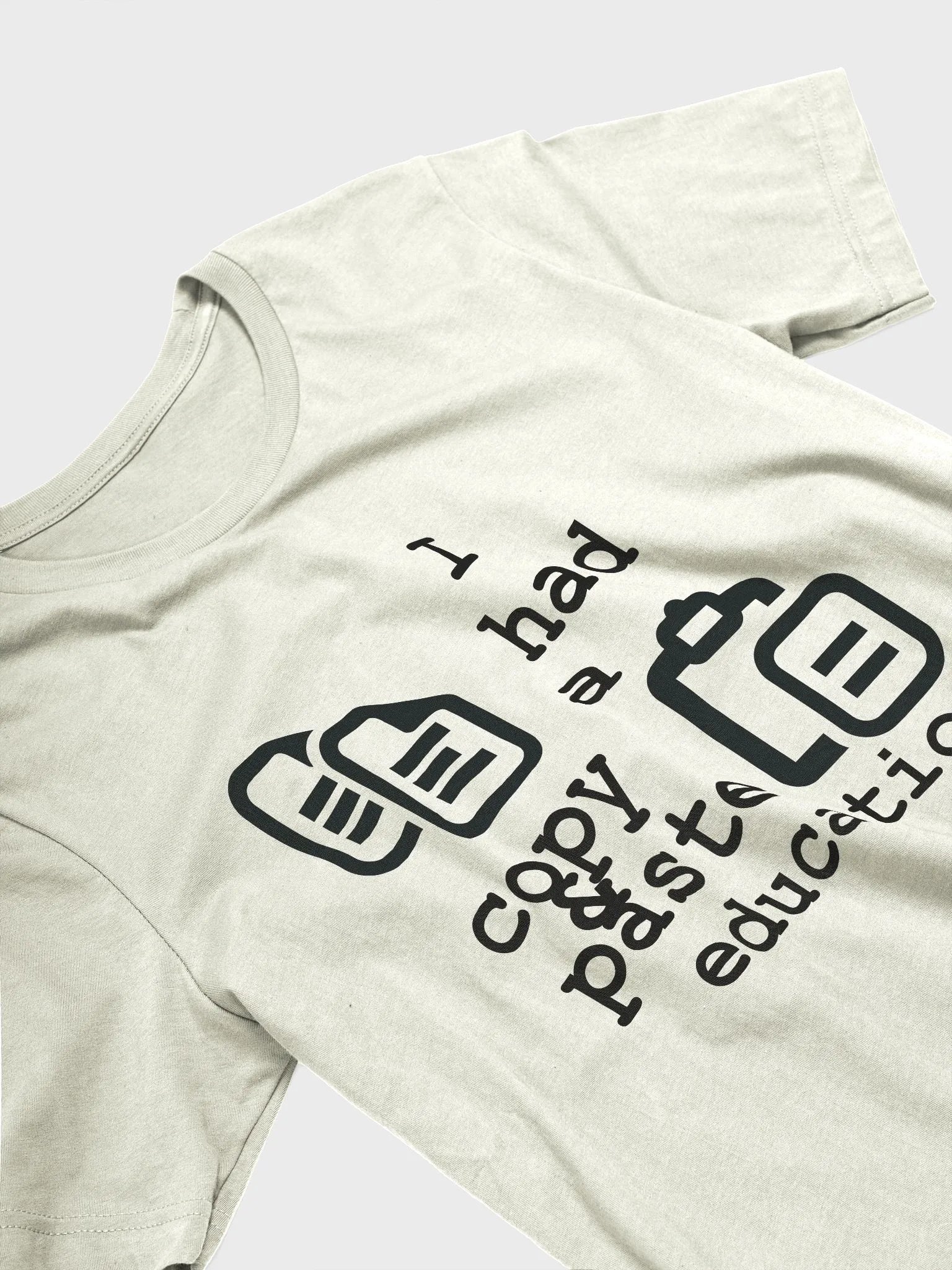 I Had A Copy & Paste Education - Black - Bella+Canvas Supersoft T-Shirt product image (2)