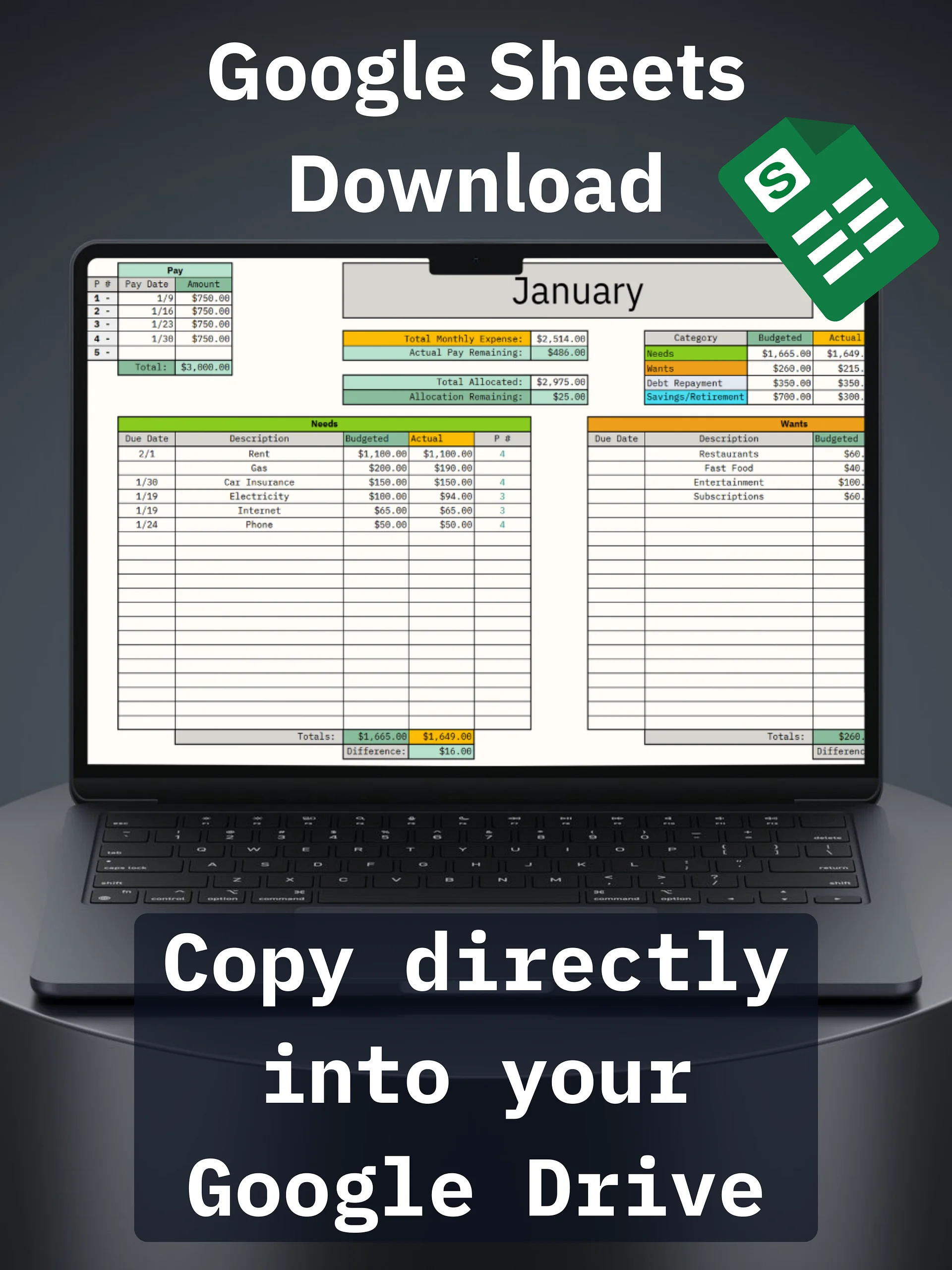 Paycheck Budget Planner (Free) product image (5)