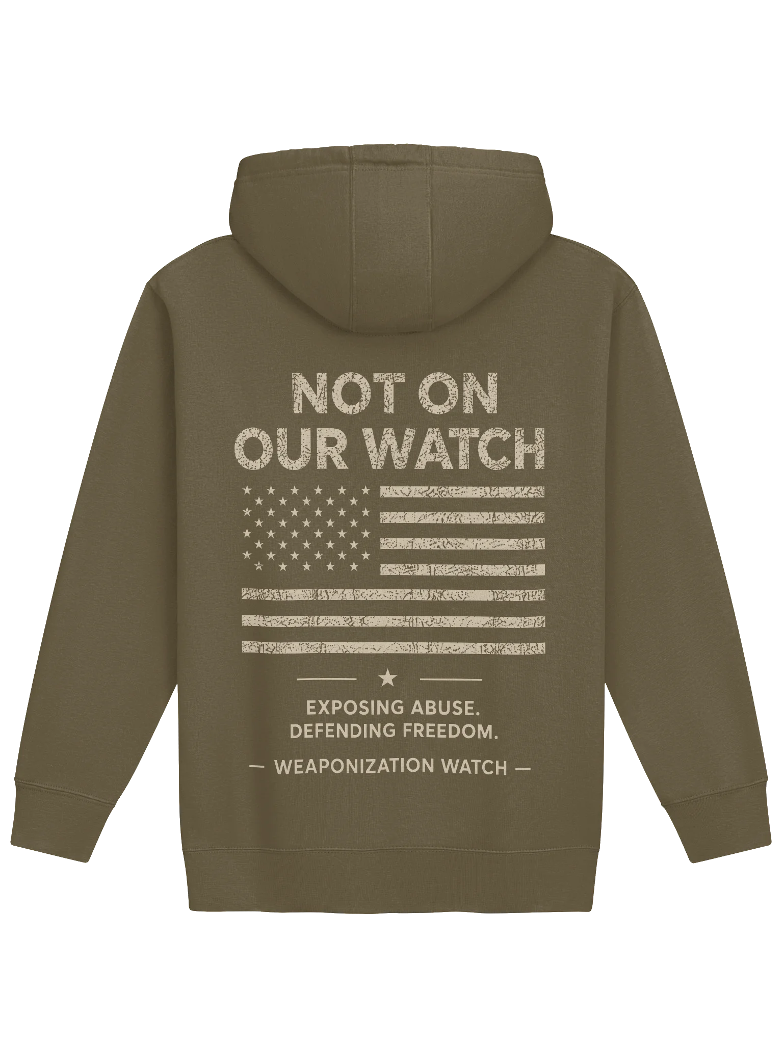 WW “Not On Our Watch” Premium Hoodie in Army Green product image (2)