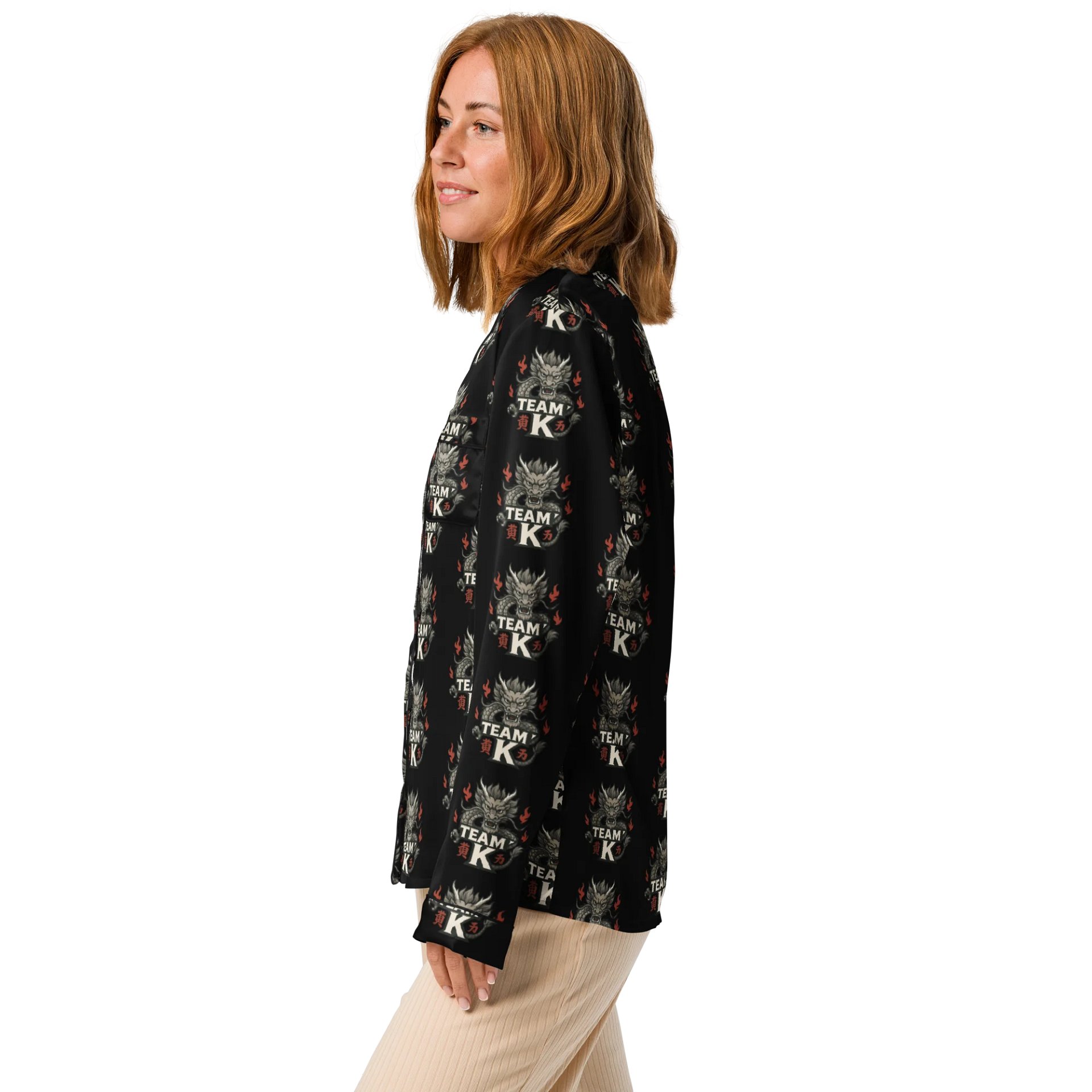 Team K China Women's Long Sleeve Pajama Top product image (4)