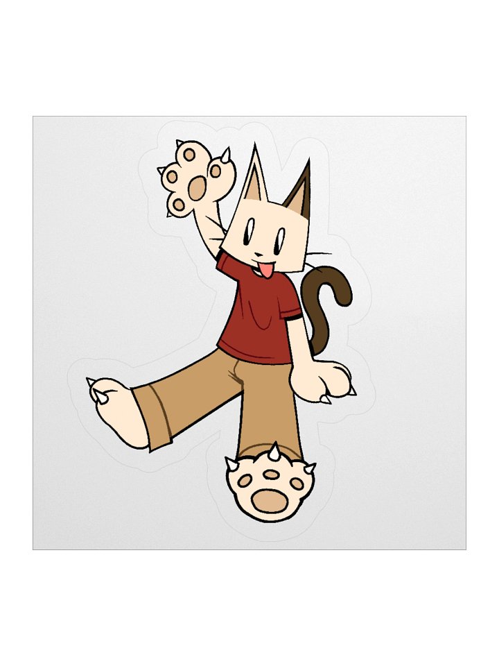 Katie waving sticker product image (1)