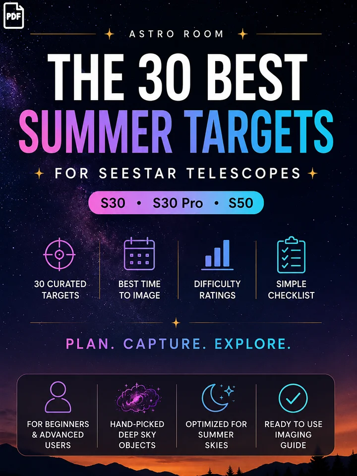 Top 30 Best Summer Targets for Seestar Telescopes product image (1)